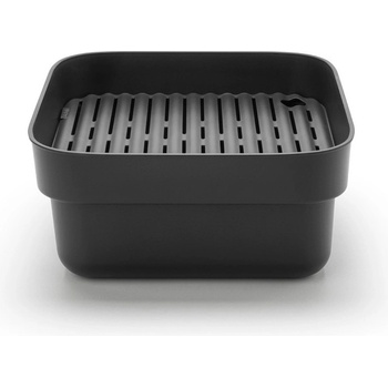 Brabantia Купа за миене и отцеждане Brabantia 1003315, 16.1 х 37.4 х 34.4 см, Безопасна за съдове с незалепващо покритие, Тъмносив (1003315)