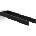 DECOR WALTHER Закачалка на релса за кърпи Contract вертикални двойна черен мат (0651160)