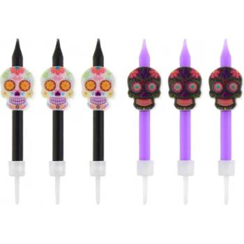 Image 1 of Godan Свещи за торта - Ден на мъртвите 6 бр