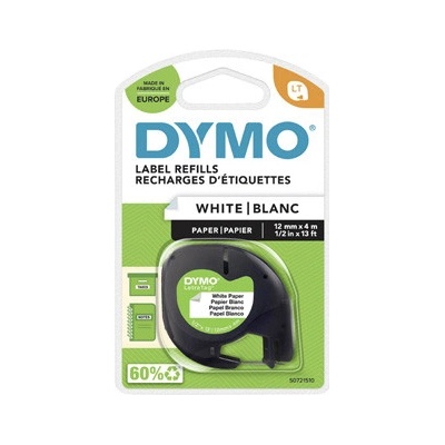 Dymo S0721510, černý tisk/bílý podklad, 4m, 12mm, – Zboží Mobilmania