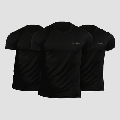 GymBeam tričko TRN 3Pack Black 3pack