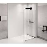 POLYSAN Architex - Душ стена Walk-In, 76x210 см, матово черно/флюено стъкло AXB80FL (AXB80FL)