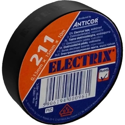 Anticor Electrix Izolačná páska 20 m x 19 mm čierna