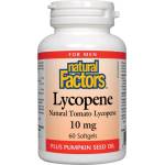 Natural Factors Lycopene, 10 mg, 60 софтгел капсули, Natural Factors (1016 NF)