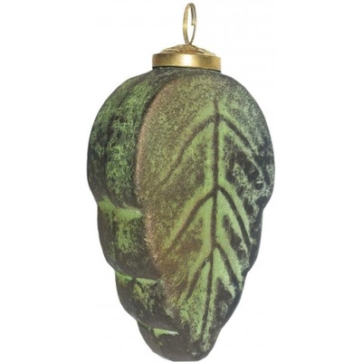 Vánoční koule Leaf Green 7*4*13 cm 7x4x13 cm