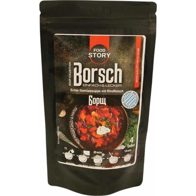 Food Story Boršč zeleninová polievka s hovädzím mäsom 100 g
