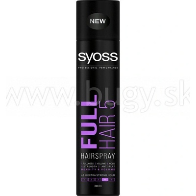 Syoss Full Hair 5 lak na vlasy pre objem a plnosť účesu 300 ml