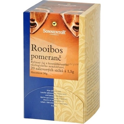 Sonnentor Bio čaj Rooibos pomeranč 30 g