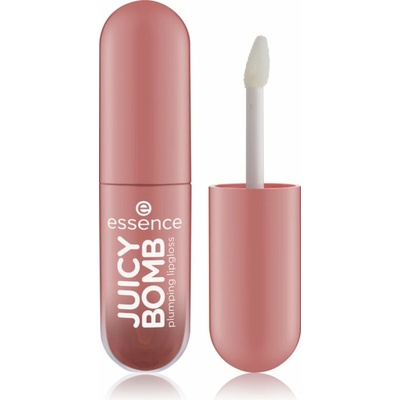 essence Juicy Bomb lesk na rty se zvětšujícím efektem 04 Blossom Peach 2,6 ml