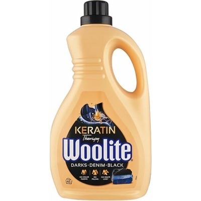 Woolite Keratin Therapy na čiernu a tmavú bielizeň prací gel 45 PD 2,7 l
