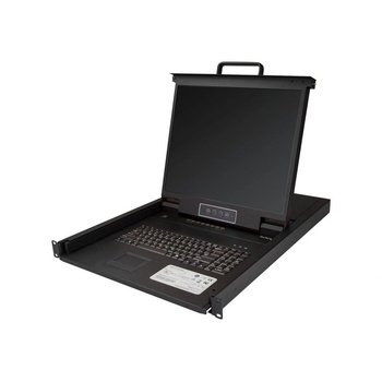 Image 1 of StarTech StarTech. com RKCONS1908K стелажна конзола 48, 3 см (19") 1280 x 1024 пиксела Стомана Черен 1U (RKCONS1908K)