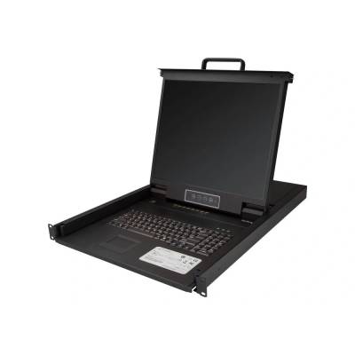 StarTech StarTech. com RKCONS1908K стелажна конзола 48, 3 см (19") 1280 x 1024 пиксела Стомана Черен 1U (RKCONS1908K)