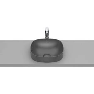 Roca Умивалник за полувгаждане Inspira Soft, 370 х 370 х 75 mm, onyx (A32750R640)
