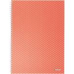 Esselte Colour "Breeze", тетрадка със спирала, A4, с подложки, корал (628483)
