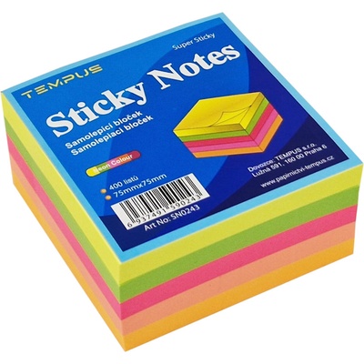 Notes Y Neon 75 x 75 mm mix barev – Hledejceny.cz