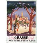 Grafika Art Puzzle - Puzzle Roger Broders - Grasse, la Ville des Fleurs et des Pafums, 1927 - 500 piese