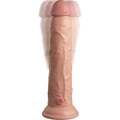 Pipedream King Cock Elite 9 Vibrating Silicone Dual Density Cock with Remote Light