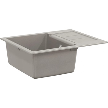 vidaXL Мивка Сив 620 x 500 мм 80% Кварц и 20% Смола (42028397)