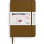Leuchtturm1917 372662 Weekly Calendar & Notebook Medium (A5) 2026, Spice Brown, English (372662)