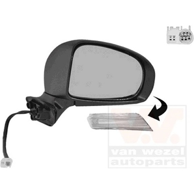 Vonkajżie spätné zrkadlo VAN WEZEL 5467808