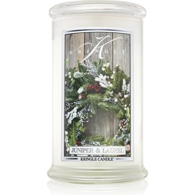 Kringle Candle Juniper & Laurel ароматна свещ 624 гр