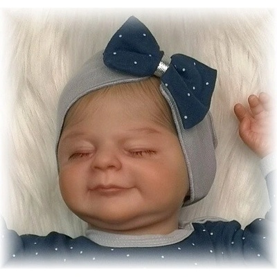 Dívčí čelenka Krajka šedá