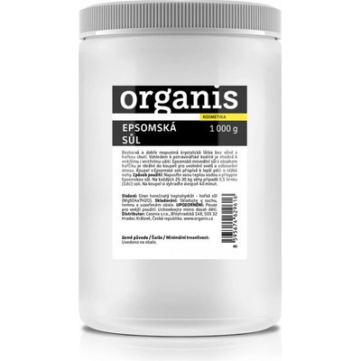 Organis Epsomská sůl 1000 g – Zboží Dáma
