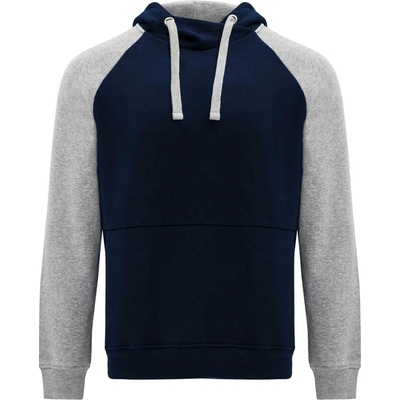 Badet dvojfarebná mikina s kapucňou modrá Navy sivá Heather