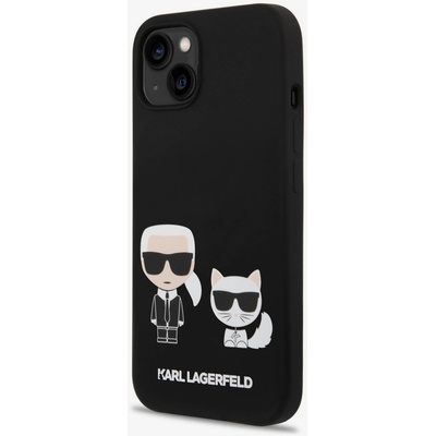 KARL LAGERFELD MagSafe Съвместим Калъф Течен Силикон Karl and Choupette за iPhone 14 Plus Черен Karl Lagerfeld | Cheren | ЖЕНИ | UNI