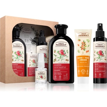 Green Pharmacy Argan Oil & Pomegranate Set подаръчен комплект за екстремно суха коса