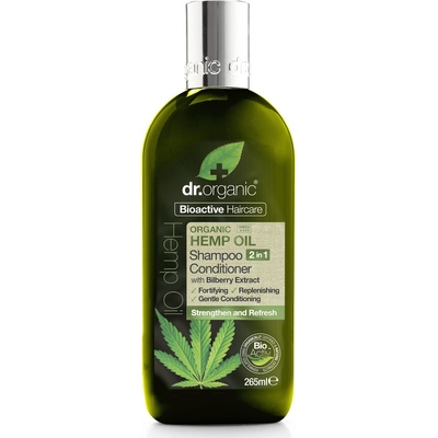 Dr. Organic Шампоан и балсам 2 в 1 с конопено масло , Dr. Organic Hemp Oil Shampoo & Conditioner 265ml