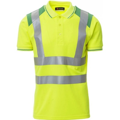 Payper GUARD+ FLUO Pánska dvojfarebná reflexná polokošeľa žltá/jelly green L