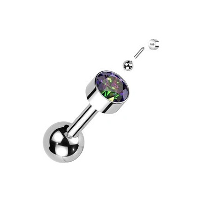 Šperky4U Cartilage piercing TITAN Vitrail Medium TIT1306-VM