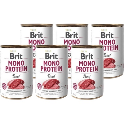 Brit моно протеин говеждо 6x400г