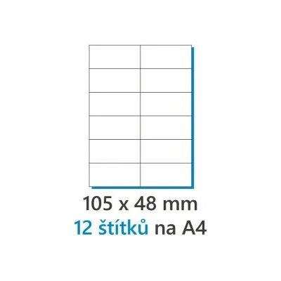 Etikety univerzálne 297x420mm Agipa A3 100 hárkov