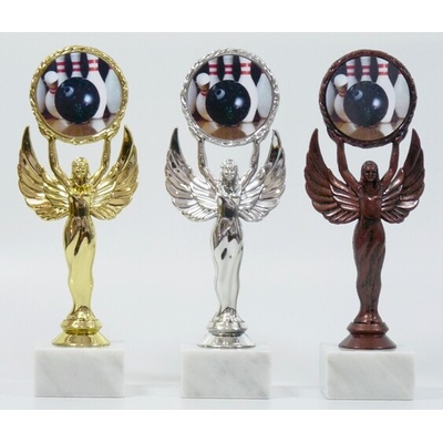 VIZINGR Bowling trofeje F32-830-L150 stříbro