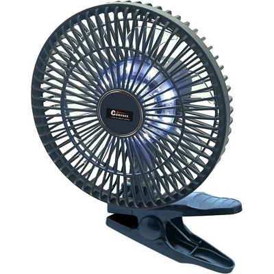 Ventilátor SILENT 210mm AKU nabíjecí 2000mAh s osvětlením klips | Zboží Auto