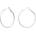 Ornamenti náušnice Basic Medium Hoops silver OOR300112