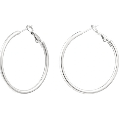 Ornamenti náušnice Basic Medium Hoops silver OOR300112
