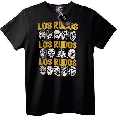 NOONEBRAND Тениска Los Rudos Лучадор - 2XL, Black