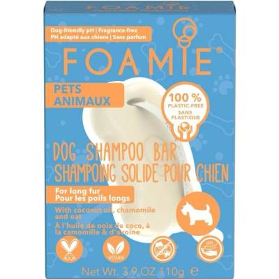 Foamie Tuhý šampon pro psy s dlouhou srstí 110 g