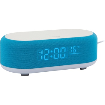 Karlsson Vouge Будилник с безжично зарядно и Bluetooth високоговорител, син (KA6033BB)