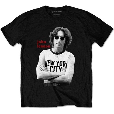John Lennon New York City Black & White Black L Риза (JLTS22MB03)