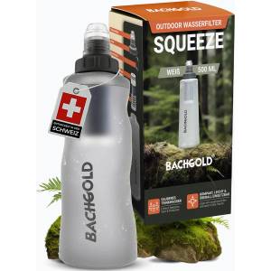 Bachgold Туристическа бутилка с филтър Bachgold Squeee 500 ml white