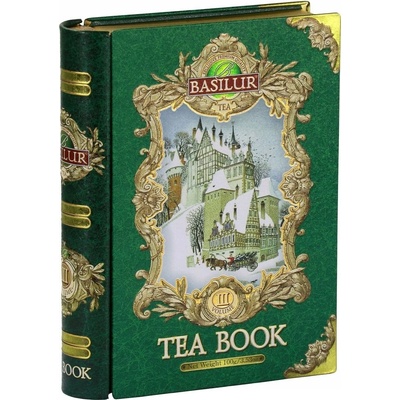 Basilur zelený čaj kovová krabica v tvare knihy Tea Book III.100 g
