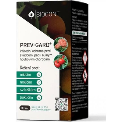 BIOCONT LABORATORY, spol. s r.o. Biologický prípravok pČervenái škodcom a chorobám Prev Gard 30 ml