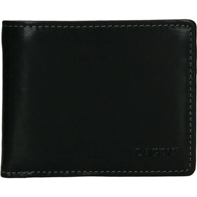 Lagen pánská kožená peněženka černá W-8120/T black