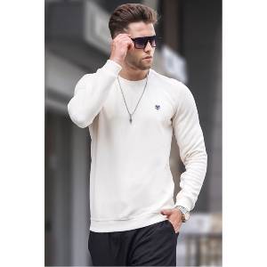 Madmext Мъжки Regular Fit суитшърт 5799 - Екрю #357933 (357933_Екрю)
