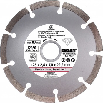 Bgs Kotouč diamantový segmentový 125 mm 3932