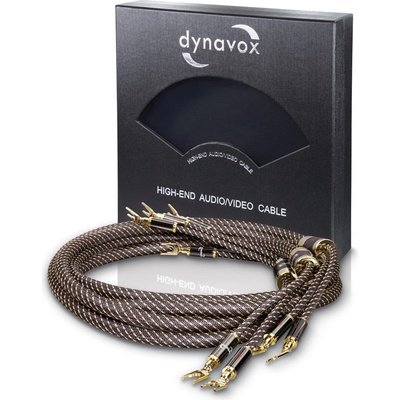 Dynavox Black Line LS-Label 2x3,0m: High-End reproduktorový set pro připojení reprosoustav/ 6N OFC – Sleviste.cz